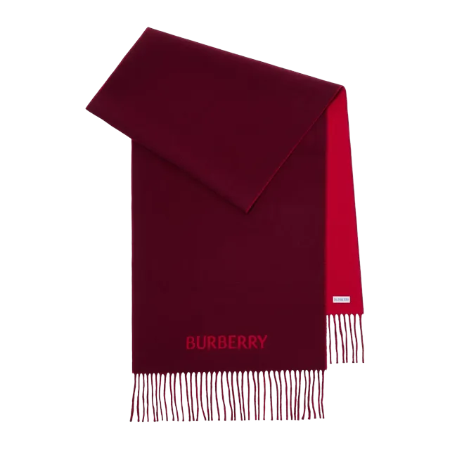Burberry Scarf Réversible Cachemire Ekd Red — Authentic Burberry in stock at CLZTURE