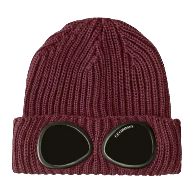 C.P. Company Goggle Beanie Potent Purple — Authentic Accessories at CLZTURE