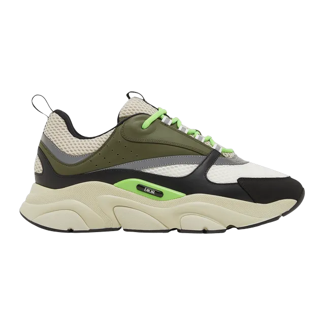 Dior Sneakers B22 Khaki Pistachio — Authentic Shoes & Footwear at CLZTURE