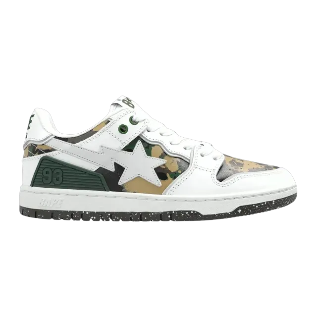 BAPE Sk8 Sta #2 M1 White Green Camo — Authentic Shoes & Footwear at CLZTURE