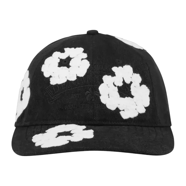Denim Tears Denim Cotton Wreath Cap Black — Authentic Denim Tears in stock at CLZTURE