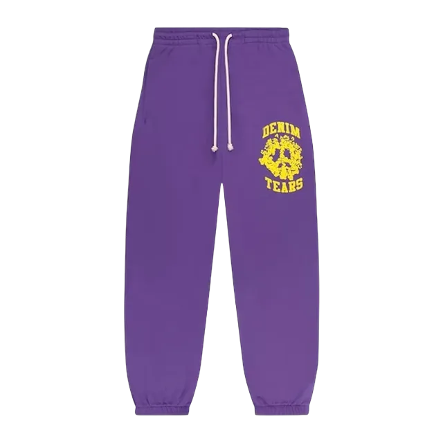 Denim Tears Denim University Sweatpants Purple — Authentic Pants & Trousers at CLZTURE