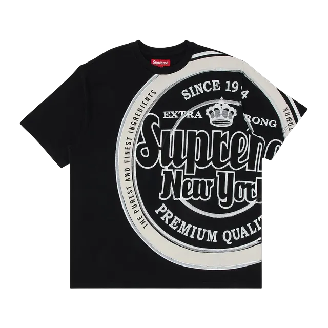 Supreme Lager Shorts-Sleeve Top Black — Authentic Supreme in stock at CLZTURE