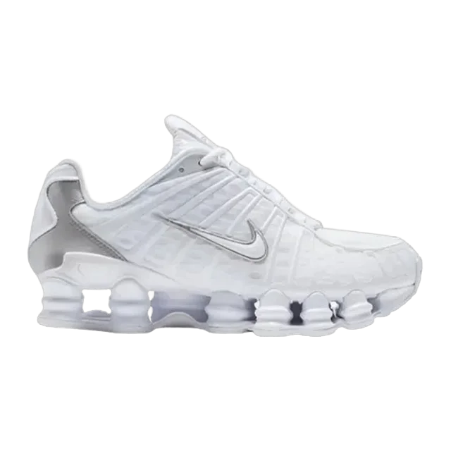 Nike Shox Tl White Metallic Silver Orange — Authentic Nike at CLZTURE
