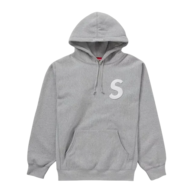Supreme s Logo Hooded Grey — Authentic Supreme in stock at CLZTURE