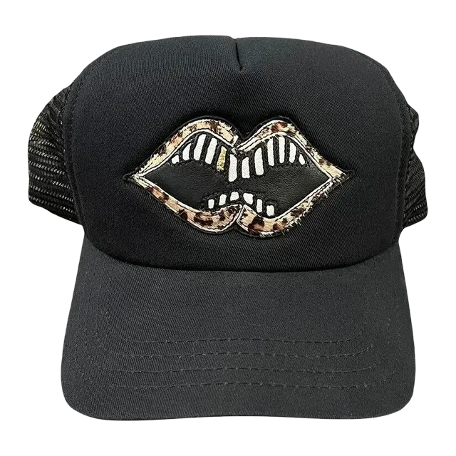 Chrome Hearts Matty Boy Chomper Trucker Hat Black/Cheetah — Authentic Chrome Hearts in stock at CLZTURE
