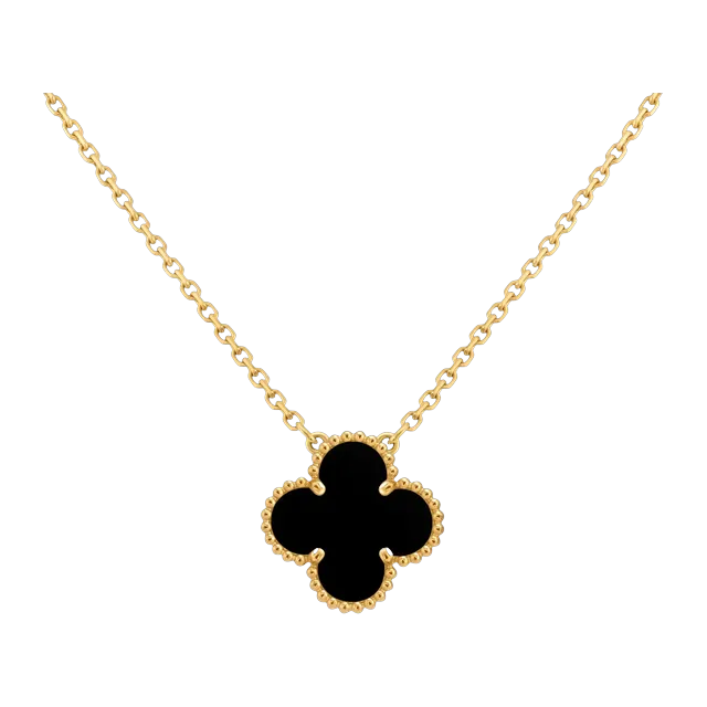 Van Cleef & Arpels Vintage Alhambra Onyx Gold — Authentic Jewelry at CLZTURE