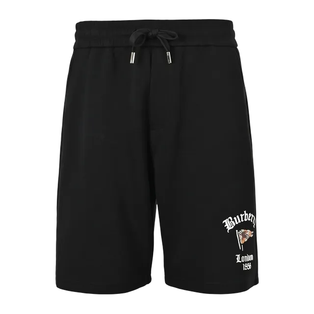 Burberry Shorts Cotton Flag Black — Authentic Shorts at CLZTURE