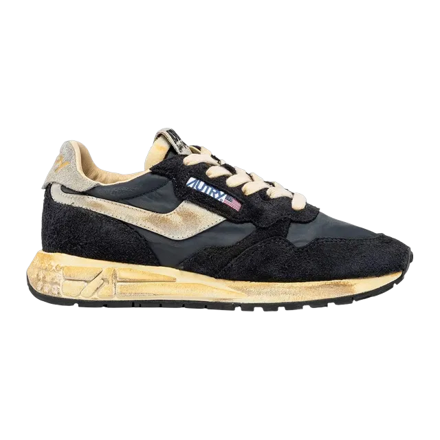 Autry Reelwind Super Vintage Low Black — Authentic Shoes & Footwear at CLZTURE