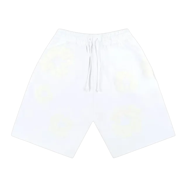 Denim Tears Mono Cotton Wreath Shorts White — Authentic Shorts at CLZTURE
