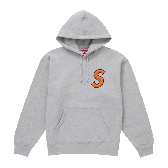 Supreme s Logo Hooded Grey — Authentic Supreme in stock at CLZTURE