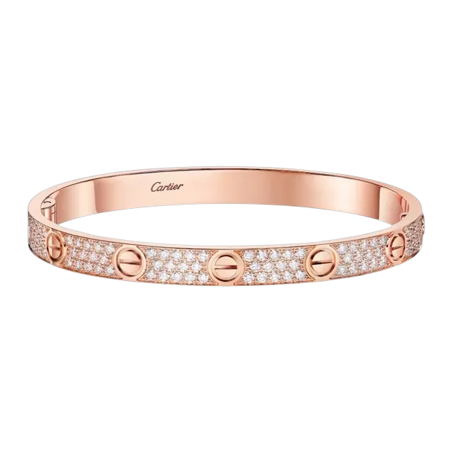 Cartier Bracelet Love Classique Pavé Gold — Authentic Jewelry at CLZTURE