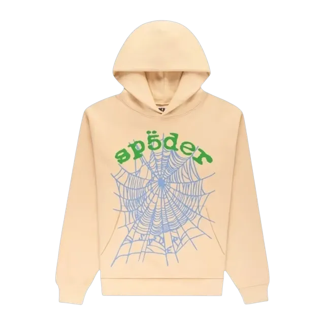 Sp5der Og Web V2 Hoodie Cream — Authentic Hoodies & Sweats at CLZTURE