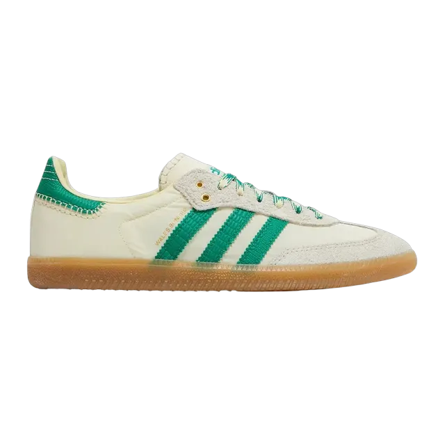 adidas Wales Bonner x Samba Cream White Bold Green — Authentic Shoes & Footwear at CLZTURE