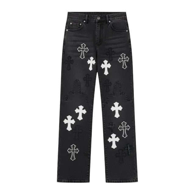 Chrome Hearts Cross Patch Jeans Black — Authentic Chrome Hearts in stock at CLZTURE