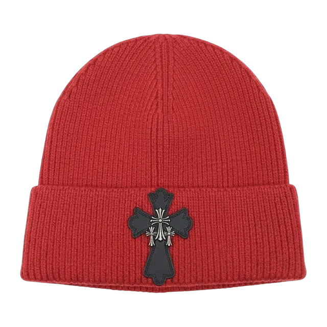 Chrome Hearts Beanie Logo Red — Authentic Chrome Hearts in stock at CLZTURE