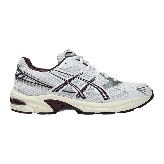 ASICS Gel 1130 White Deep Plum — Authentic Shoes & Footwear at CLZTURE
