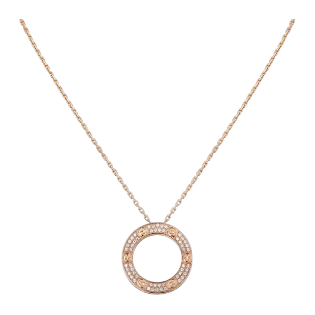 Cartier Pendentif Love Pavé Gold — Authentic Jewelry at CLZTURE