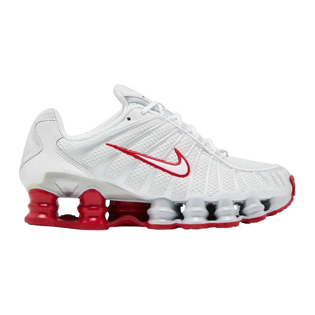 Nike Shox TL Platinum Tint Gym Red — Authentic Shoes & Footwear at CLZTURE