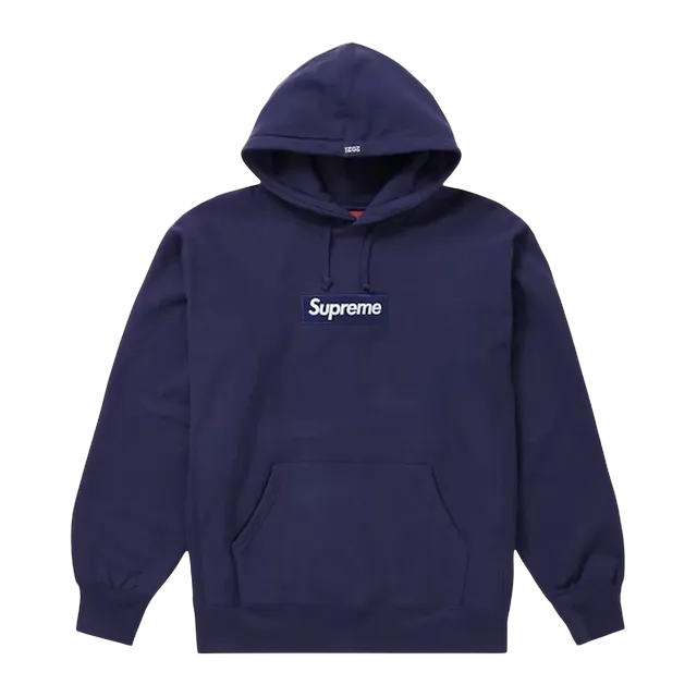 Supreme Box Logo Hooded Navy — Authentic Supreme in stock at CLZTURE