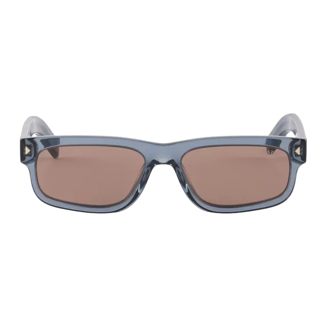 Prada Plaque Métal Iconique Blue — Authentic Prada in stock at CLZTURE