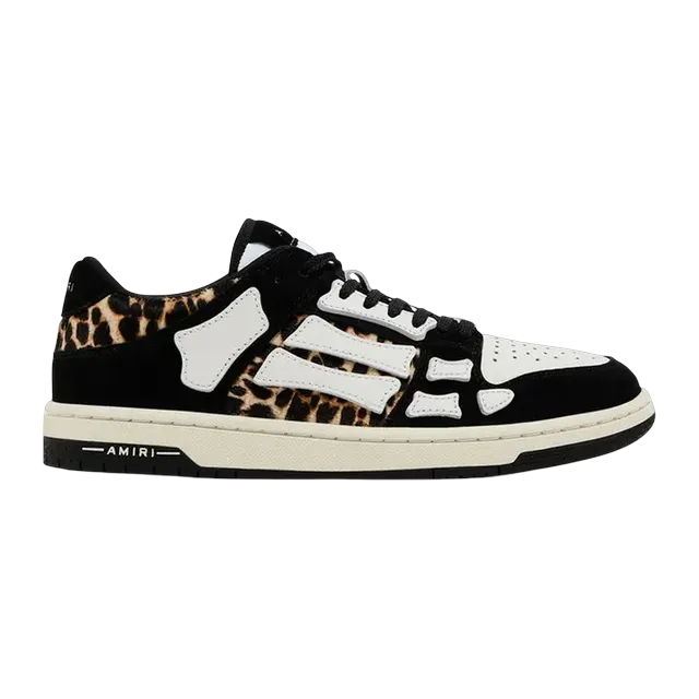 Amiri Skel Top Low Black White Leopard — Authentic Shoes & Footwear at CLZTURE