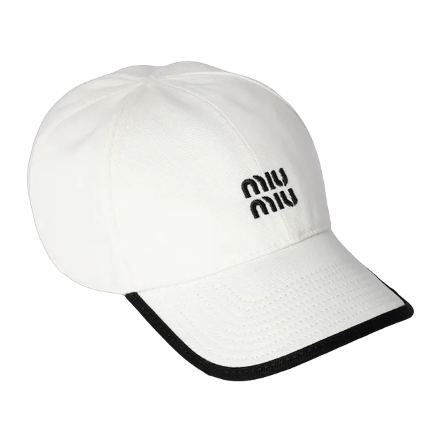 Miu Miu Cap Drill White — Authentic Miu Miu in stock at CLZTURE