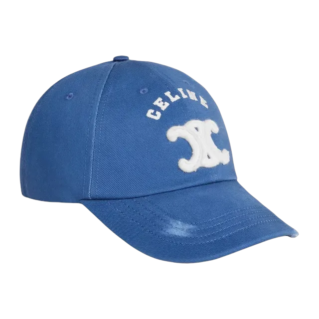 Céline Cap Triomphe Gabardine Coton Blue — Authentic Accessories at CLZTURE
