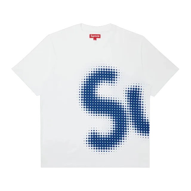 Supreme Halftone Shorts-Sleeve Top White — Authentic Supreme in stock at CLZTURE