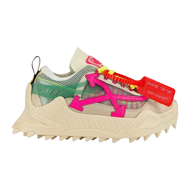 Off-White Odsy-1000 Cream Fuchsia — Authentic Shoes & Footwear at CLZTURE