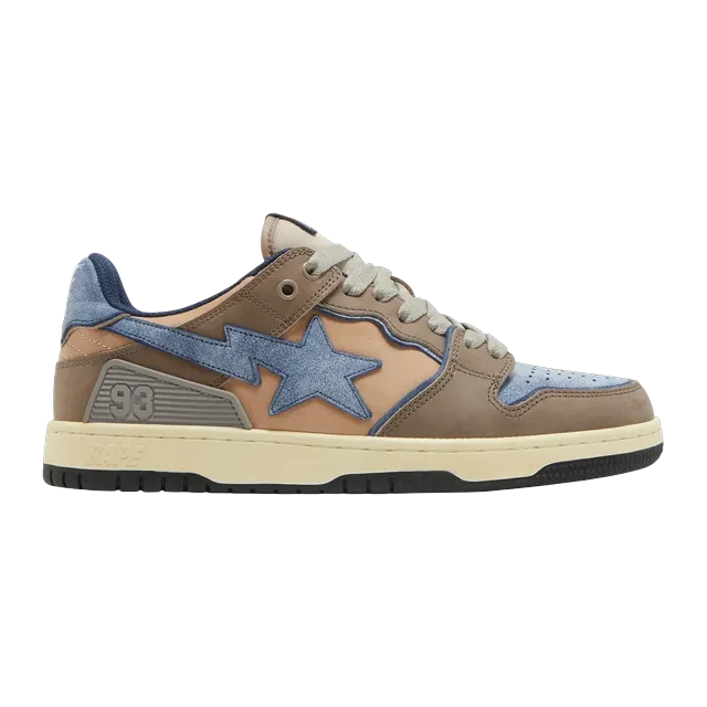 BAPE Sk8 Sta #3 Navy Brown — Authentic Shoes & Footwear at CLZTURE