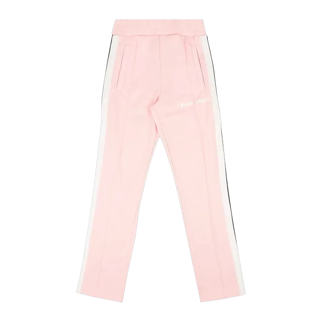 Palm Angels Classic Track Pants Almond Blossom/White — Authentic Pants & Trousers at CLZTURE