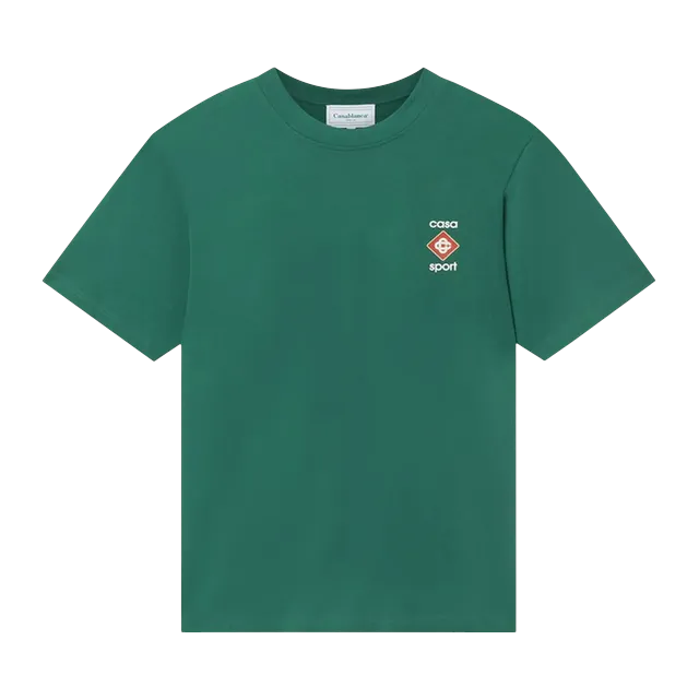 Casablanca Casa Sport T-Shirt Green — Authentic T-Shirts at CLZTURE