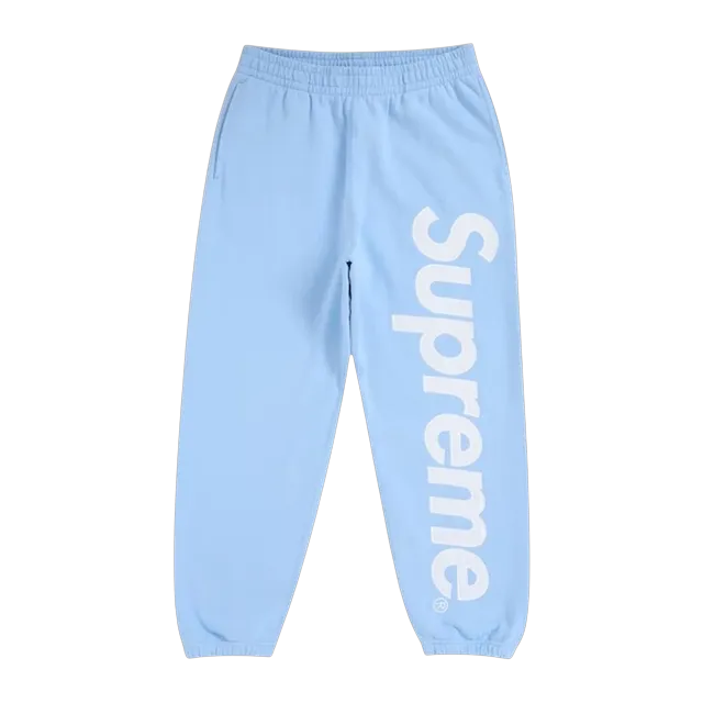 Supreme Satin Applique Hooded Light Blue — Authentic Pants & Trousers at CLZTURE