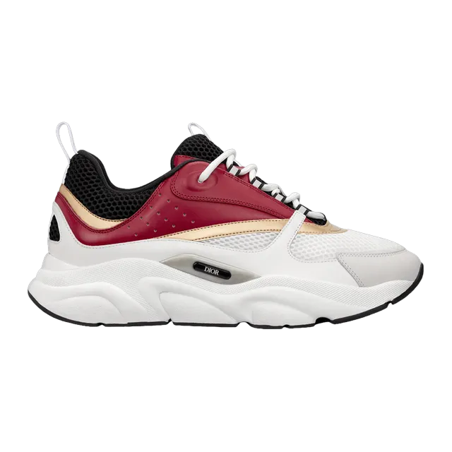 Dior Sneakers B22 White Burgundy — Authentic Shoes & Footwear at CLZTURE