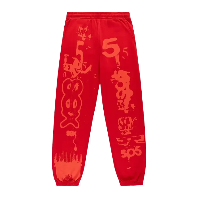 Sp5der X-Ray Sweatpant Red — Authentic Pants & Trousers at CLZTURE