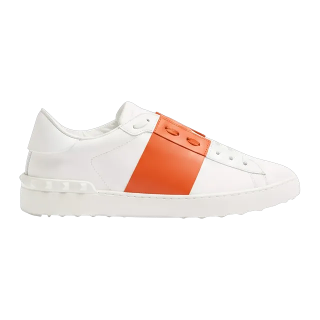 Valentino Sneakers Open White Orange — Authentic Shoes & Footwear at CLZTURE
