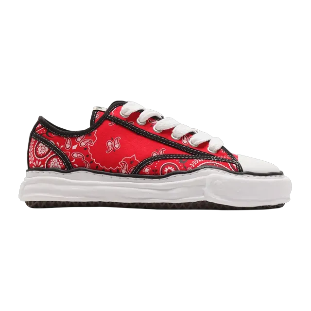 Mihara Yasuhiro Sneakers Peterson Basse Bandana Red — Authentic Shoes & Footwear at CLZTURE
