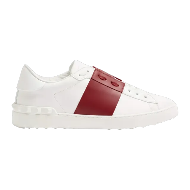 Valentino Sneakers Open White Red — Authentic Shoes & Footwear at CLZTURE