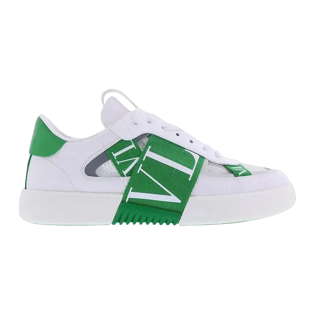 Valentino Vltn Low White Green — Authentic Shoes & Footwear at CLZTURE