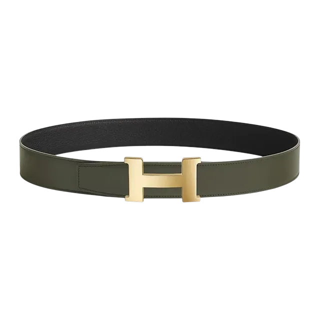 Hermès Boucle Constance 38Mm Olive Blue — Authentic Accessories at CLZTURE