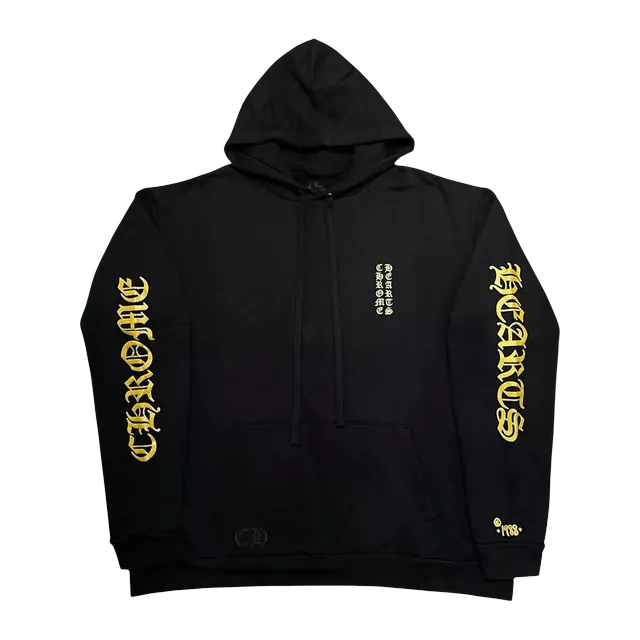 Chrome Hearts 1988 Hoodie Gold Glitter Black/Gold — Authentic Hoodies & Sweats at CLZTURE