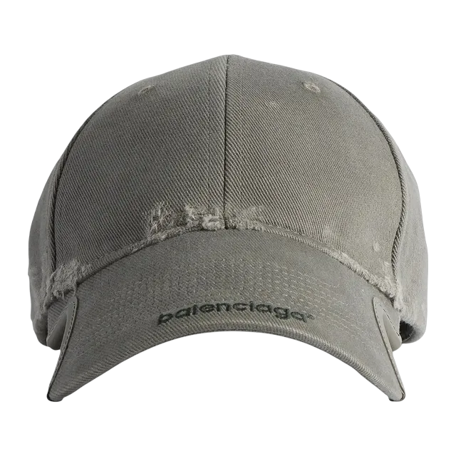 Balenciaga Logo Baseball Cap Smoked Grey — Authentic Accessories at CLZTURE
