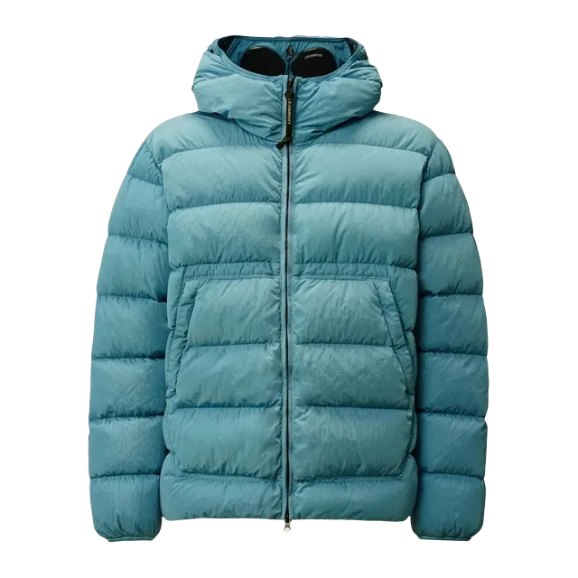C.P. Company Chrome-R Goggle Down Jacket Blue — Authentic at CLZTURE