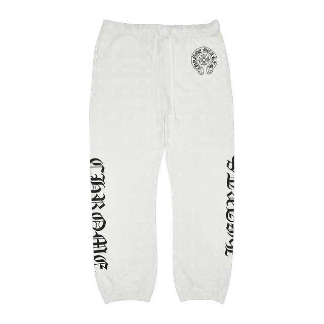 Chrome Hearts Monogram Sweatpants White — Authentic Chrome Hearts in stock at CLZTURE