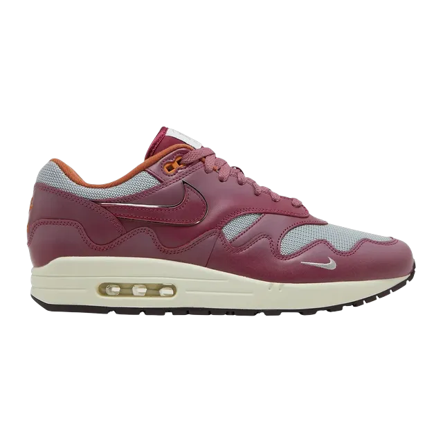 Patta x Nike Air Max 1 Rush Maroon — Authentic Shoes & Footwear at CLZTURE