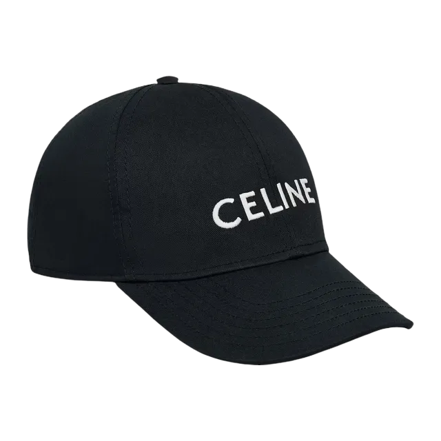 Céline Cap Baseball Coton Black — Authentic Accessories at CLZTURE