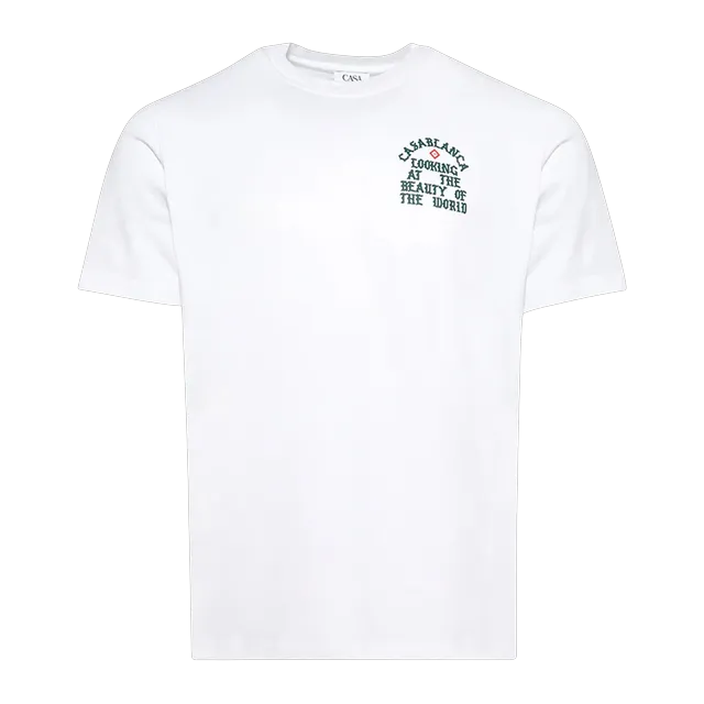 Casablanca Beauty Of The World T-Shirt White — Authentic at CLZTURE