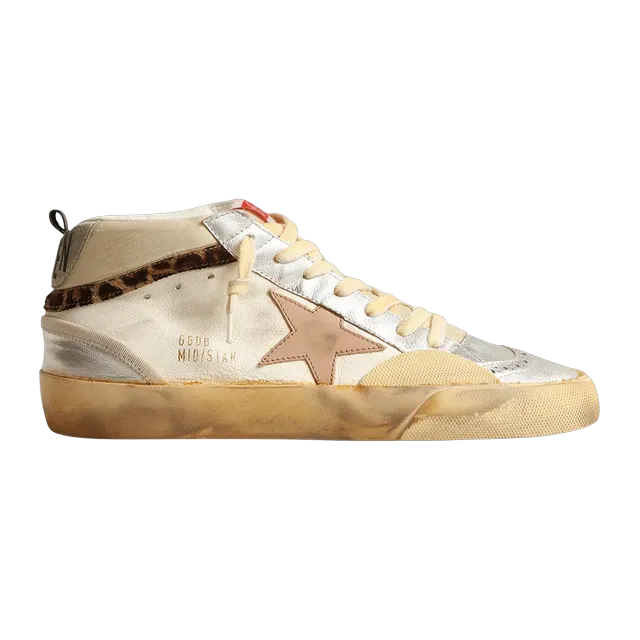Golden Goose Sneakers Mid Star Silver — Authentic Shoes & Footwear at CLZTURE