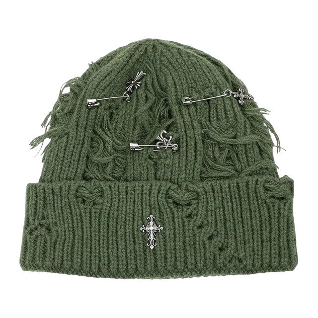 Chrome Hearts Beanie Logo Green — Authentic Chrome Hearts in stock at CLZTURE